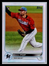Zach Pop Rookie Miami Marlins #108 Topps 2022 Topps Rainbow Foil