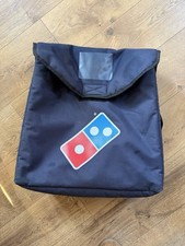 Domino's Pizza Food Delivery bag Insulated, Thermal, Original 18  x17  x 7  Blue