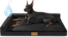 Orthopedic Large Dog Bed Washable Pet Sofa Bed 42''X28''Black
