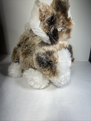Dan Dee Brown And White Bunny Rabbit Soft Plushie Stuffed Animal