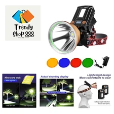 Coon Hunting Lights,High Power D ,Super Bright Rechargeab Headlight,Waterproo...