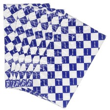 Dry Ice Packs for Shipping Frozen Food, 7"x13" 6 sheets, Blue & White 