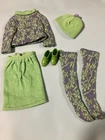 Vintage Barbie Francie #1250 Gad About Outfit Green & Blue Original 1960's