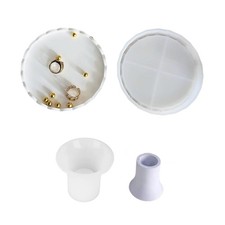 Pack Of 2 Sturdy Silicone Plate Molds To Create Artistic Round Lace Trays