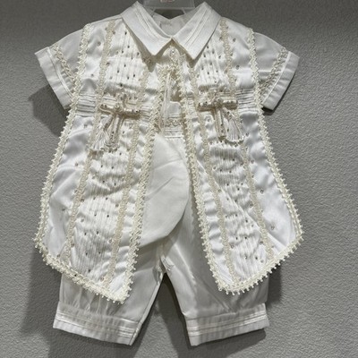 Ceremonias Veldiram Baby Boy Baptism Outfit Size 0 Traje de Bautizo Ropon