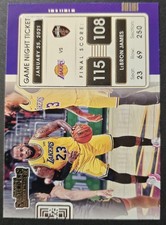 2021-22 #17 LeBron James Panini Contenders Game Night Ticket Lakers Basketball