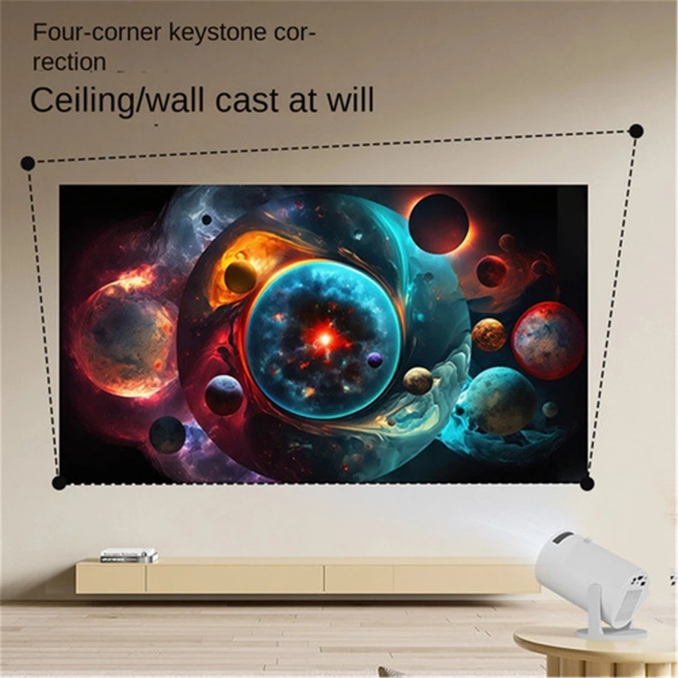 New 1080P high-definition intelligent wireless projector for home portable use - Image 3 of 4