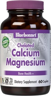 Bluebonnet - CHELATED CALCIUM MAGNESIUM 60 Caplets exp 03/28