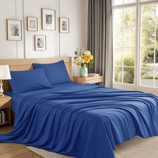 1200 Thread Count Cotton Sheets, 100 Egyptian Cotton Sheet for Queen Size Be...