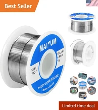 Versatile 63-37 Tin Lead Rosin Core Solder Wire – 0.8mm for Electronics & More