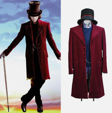 Willy Wonka Charlie and the Chocolate Factory Johnny Depp Cosplay Suit Costume