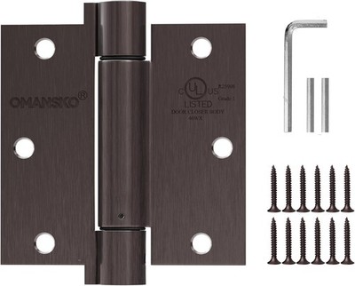 2 Pack Self Closing Door Hinges 3.5 inch Oil Rubbed Bronze Door Hinges ...