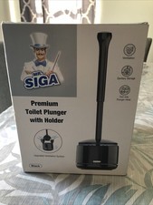 Mr. Siga Premium Toilet Plunger With Holder - NEW