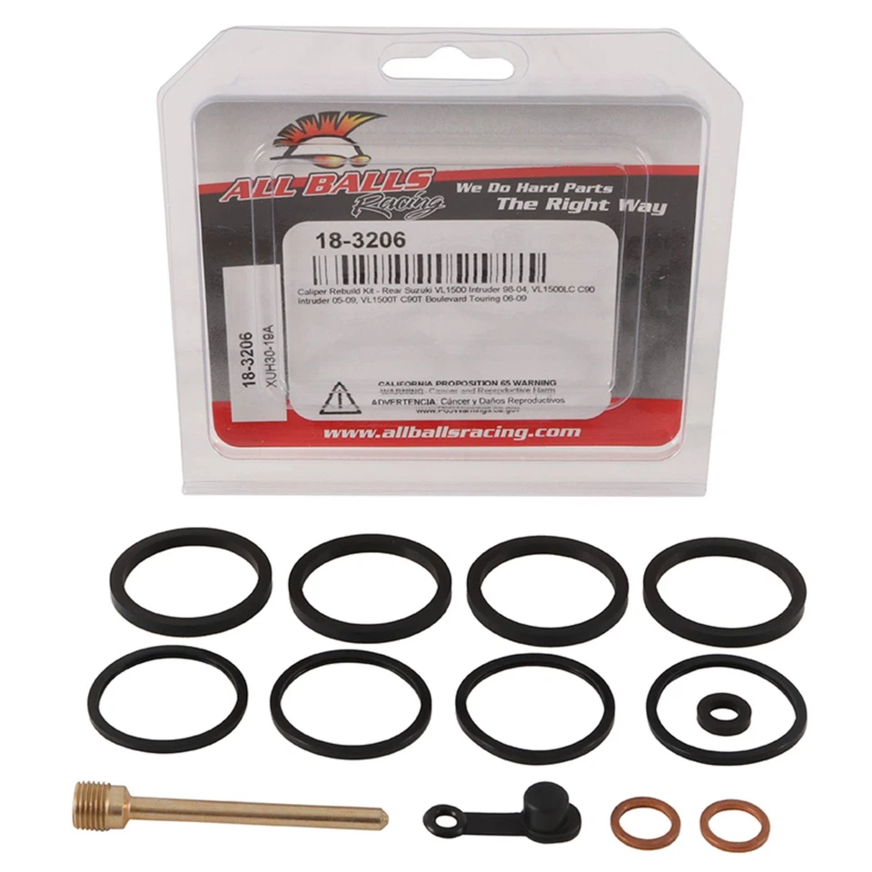 All Balls Rear Caliper Rebuild Kit 18-3206 For Suzuki VL 1500LC C90 Intruder - Image 3 of 4