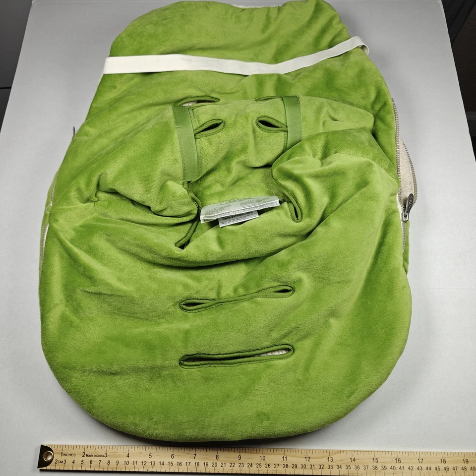 JJ Cole Bundle Me-Green Velour Sherpa Lined Infant/ Baby Up To 21 Lbs Or 1 Year - Image 4 of 4