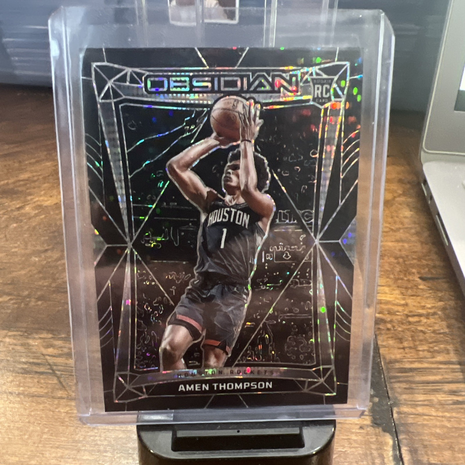 2023-24 Panini Obsidian Rookie RC #179 Amen Thompson Electric-Etch International