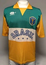 Jersey Brazil Dias Sports 1980s Ronaldo Romario Zico Pele VINTAGE RARE ⚽️