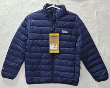 Eddie Bauer Kids Down Packable Jacket M 7/8 Navy Blue 650 Fill NWT