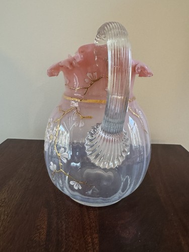 Early Loetz - Stunning Victorian Bohemian Glass Pitcher, Tumbler, & Bowl - Picture 3 of 13