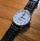 ACQUA By Timex Vintage Indiglo Watch Gold Tone White Dial Quartz New Battery