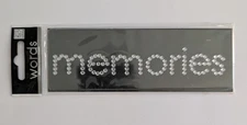 Memories Rhinestone Bling Scrapbooking Title Sticker By Me & My Big Ideas Mambi