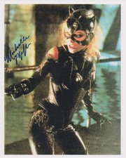 MICHELLE PFEIFFER signed BATMAN RETURNS 8x10 w/ coa SEXY CATWOMAN CLOSEUP proof
