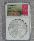 2004 1 oz. .999 American Silver Eagle NGC MS69 Boston Red Sox Baseball (003)