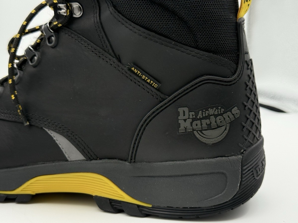 Dr. Martens Industrial AirWair Steel Toe Work Boots/Shoes AW140 Size 14US Black Hylow Steel Toe Work Boots in Black | Dr. Martens main image 4