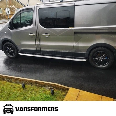 VANSFORMERS Renault Trafic X82 2014-2018 Wheel Arch Trims Matte Black Fender Flares LWB
