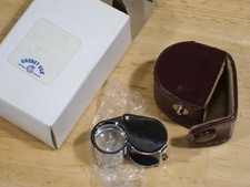 Unbranded Watchmakers 18 mm Loupe 10 x With Leather Holder Mint