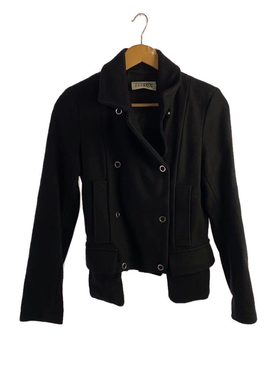 Martin Margiela altra giacca lana cappotto viscosa 42 BLK tinta unita