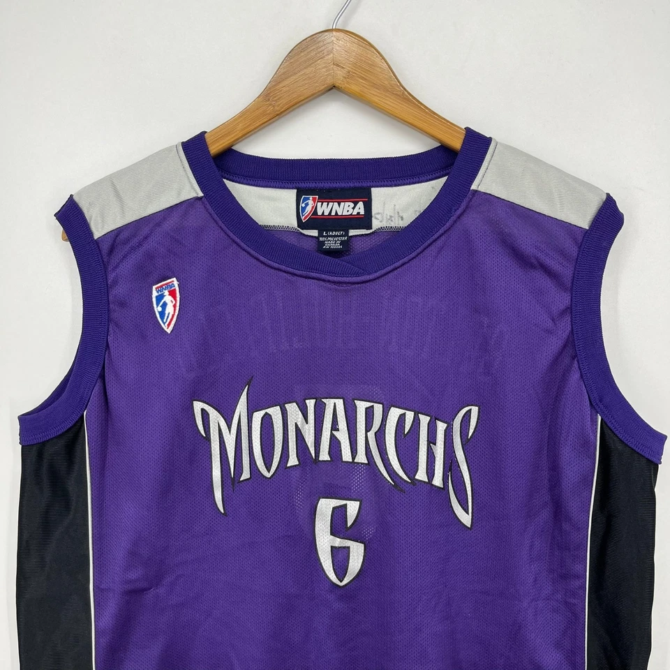 Sacramento Monarchs Basketball Jersey #6 Ruthie Bolton-Holifield WNBA Adult L - Image 2 of 4