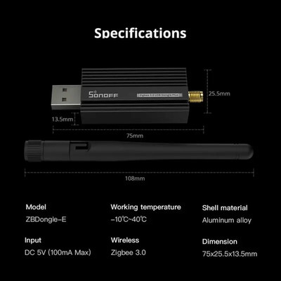 SONOFF ZB Dongle -E/P USB Dongle plus Zigbee 3,0 Drahtlose Zigbee Gateway Analyz