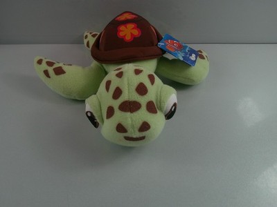 Disney Findet Nemo Squirt Schildkröte Plüschtier Kuscheltier mit Etikett grüne Meeresschildkröte