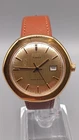Vintage 1970s Timex Cushion TV Case Gold Plated Dial Manual Wind Britain Working