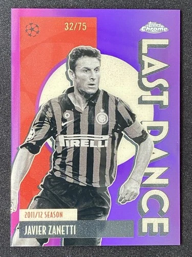 Javier Zanetti 2025-26 Topps Chrome UCC Last Dance Purple Refractor /75 #LD-14