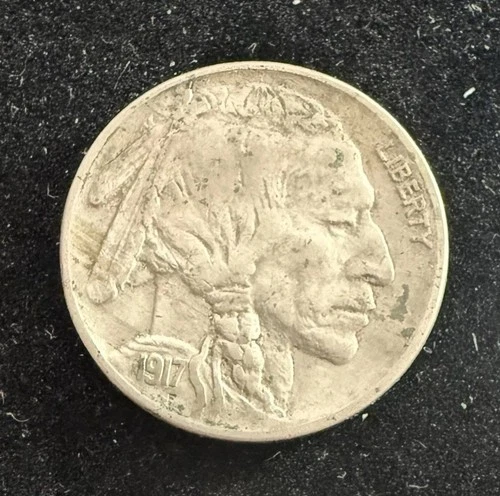 1917 Buffalo Nickel XF Extra Fine Coin Semi Key Date