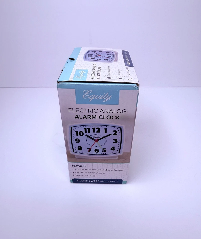 Equity Electric Analog Alarm Clock  Lighted Dial & Snooze Function - Image 2 of 4