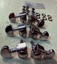 VINTAGE Grover Rotomatic 1993 Chrome Milk Bottle 3x3 Tuners ALL ORIGINAL