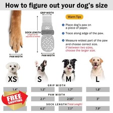 Anti Slip Dog Socks Paw Protectors Traction Control