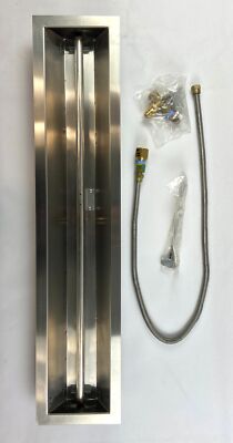 Firegear 36-Inch Line Of Fire Linear Natural Gas Fire Pit Burner Kit LOF-36MT-N