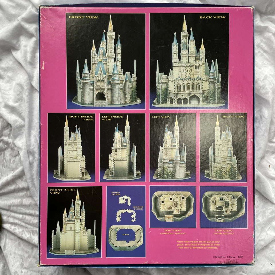 DISNEY'S CINDERELLA CASTLE Puzz3D Puzzle 530 Piece Star Wars Baby Yoda 500 Piece - Image 3 of 4