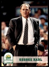 1993-94 NBA Hoops George Karl Basketball Cards #254
