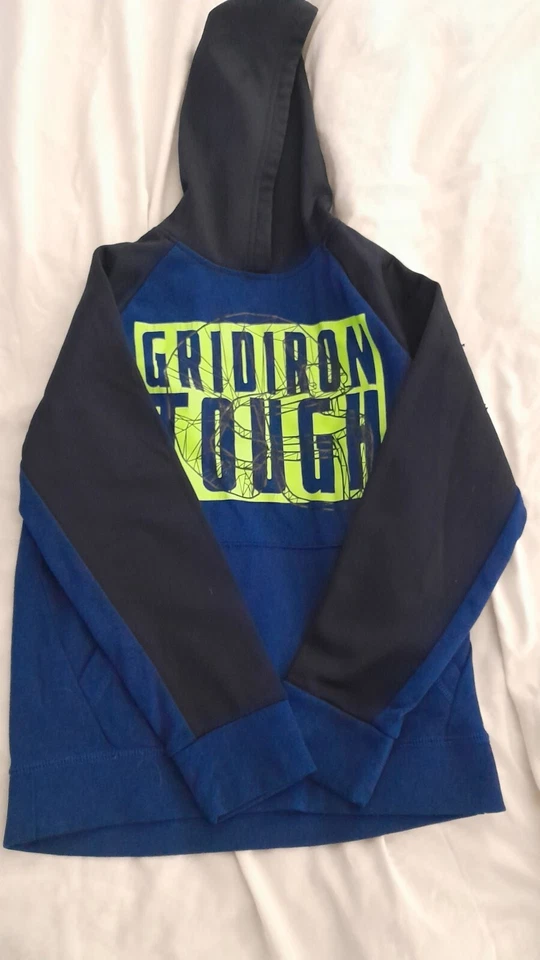 The Children's Place, boys size 7/8, blue and black sweat suit - Image 2 of 3