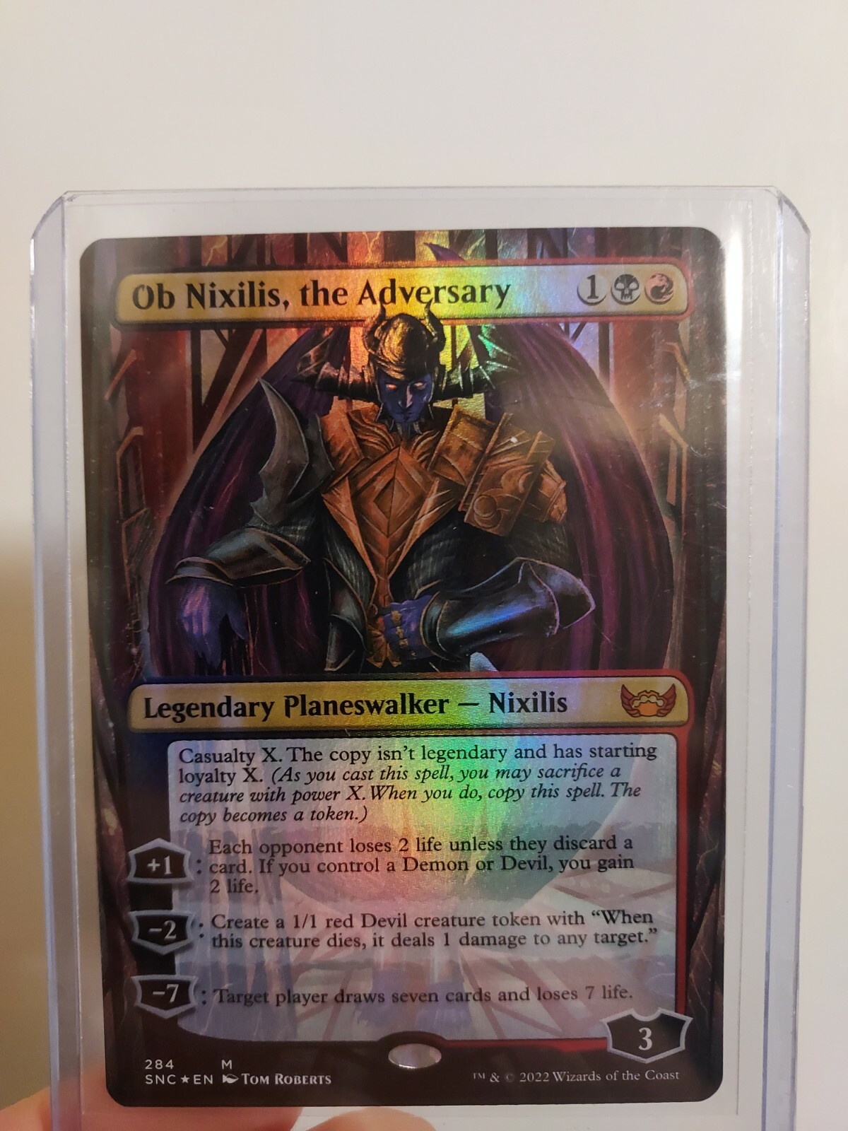 Ob Nixilis, The Adversary (ALTFOIL) from (SNC) MTG eBay
