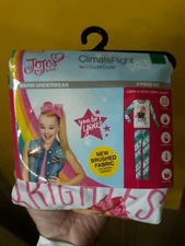 JoJo Siwa Girls L 10/12 ClimateRight by Cuddl Duds Top Pants Thermal Underwear