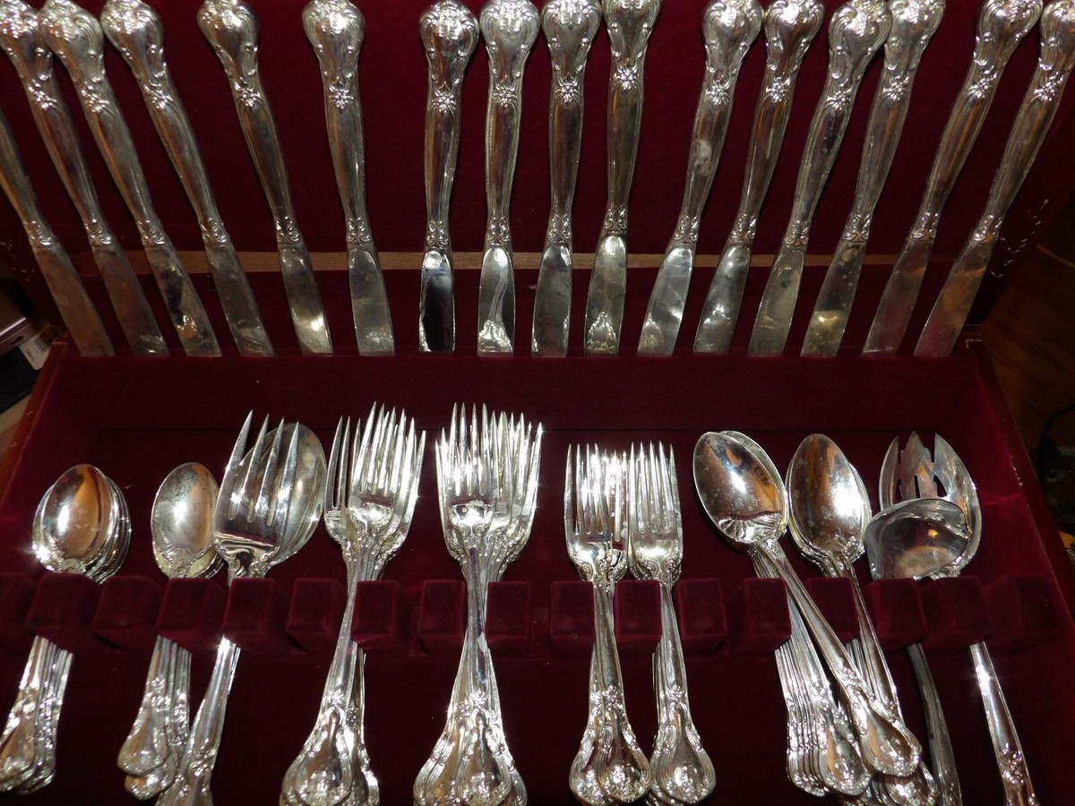 Godinger Plated Flatware Set 85 Pieces | eBay