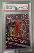 PSA 10 GEM MT 살라 21-22 모자이크 P/L #18 Gem MT Breakaway -Purple 모자이크