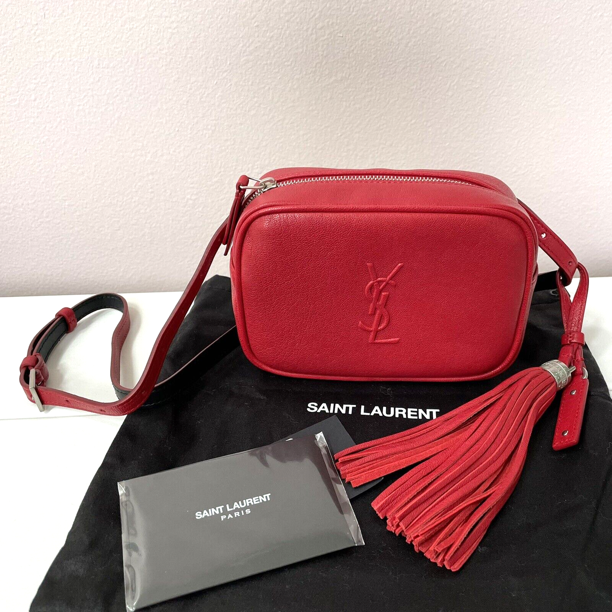 NEW Authentic YSL Saint Laurent Monogram Lou Calfskin Matelassee