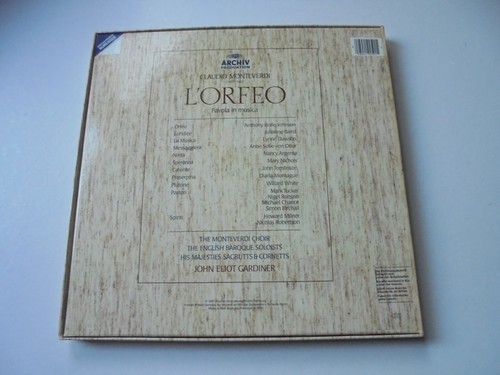 2 FACH LP BOX - MONTEVERDI - L'ORFEO - JOHN ELIOT GARDINER - Imagen 2 de 4